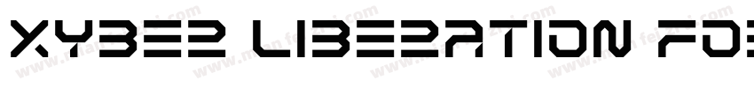 XYBER Liberation For 7 Kicks字体转换